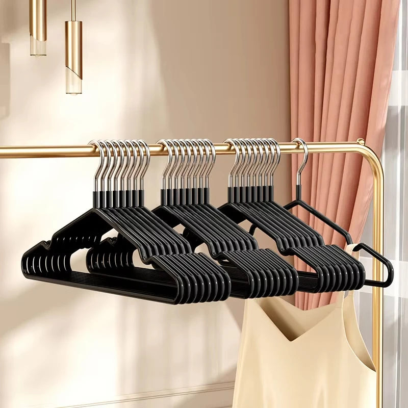 10Pcs Metal Traceless No-Slip Clothes Hangers for Closet Organization