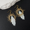 Goth Sun Ghost Star Earrings Halloween Handmade Resin Gothic Punk Jewelry