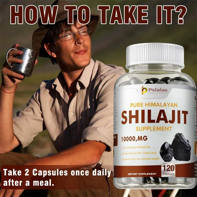Shilajit Mineral Supplement Capsules - 10:1 Extract