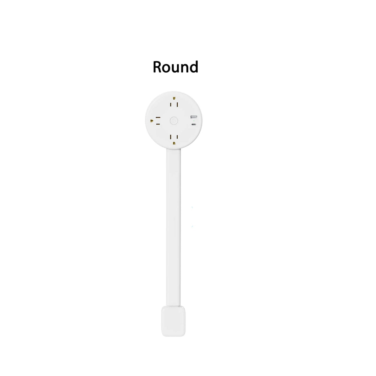 Retractable Power Socket Extender with USB Ports & Adjustable Wall Outlet