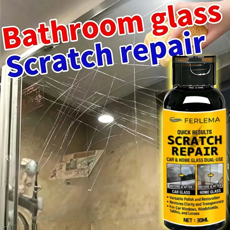Glass Scratch Repair Paste for Car Windshields & Glass Surfaces - Deep Scratch Remover