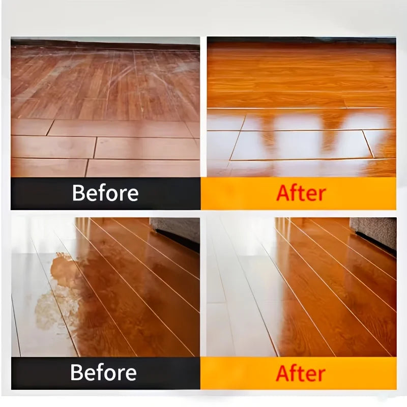 Natural Beeswax Wood Care Polish for Hardwood Floors and Furniture - Restores Shine & Waterproofing
