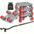 Furniture Movers with Wheels 4-Pack Portable Dolly with 360° Rubber Casters