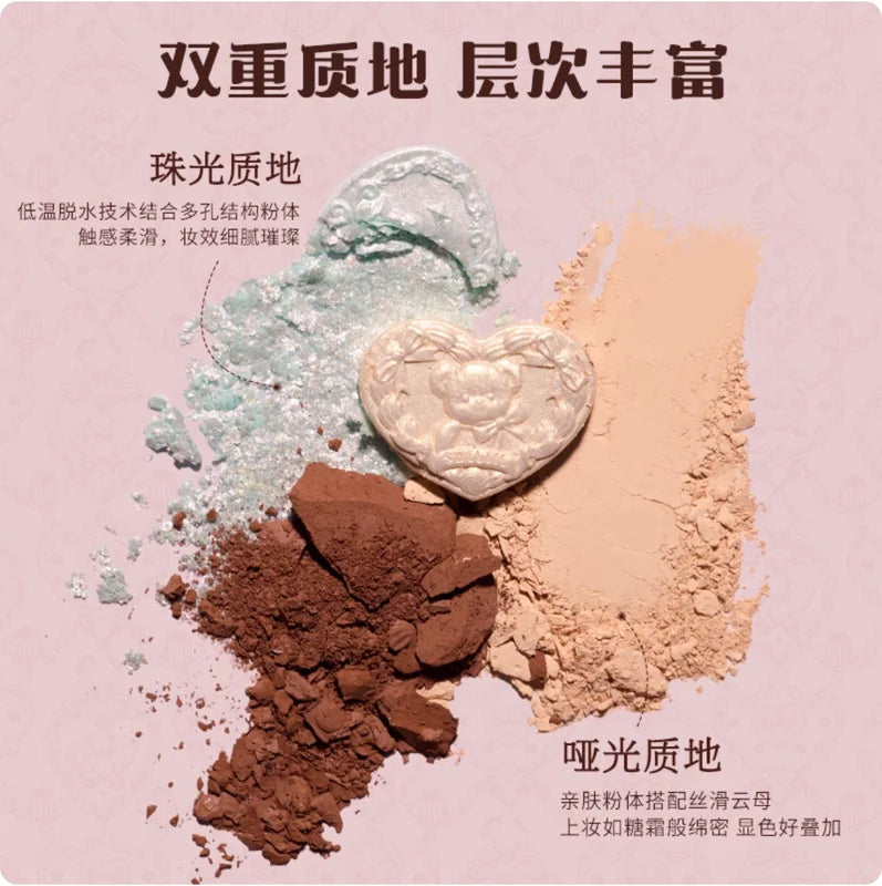6-Color Eyeshadow Palette with Matte and Pearlescent Finishes for Natural Makeup