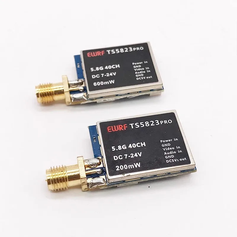 FPV Transmitter and CMOS Camera Set for RC Racing Drones - 200mW/600mW 5.8GHz