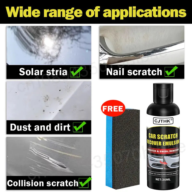 Car Scratch Remover Paint Care Kit with Polishing & Grinding Compound