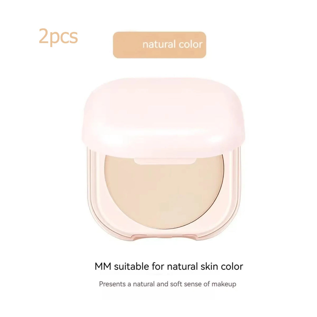 Oil Control Setting Powder with Mirror Compact for Matte Finish - Brightening Skin Tone