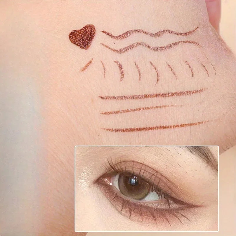 Waterproof Long-Lasting Brown & Blue Black Eyeliner Pencil - Easy Wear Makeup