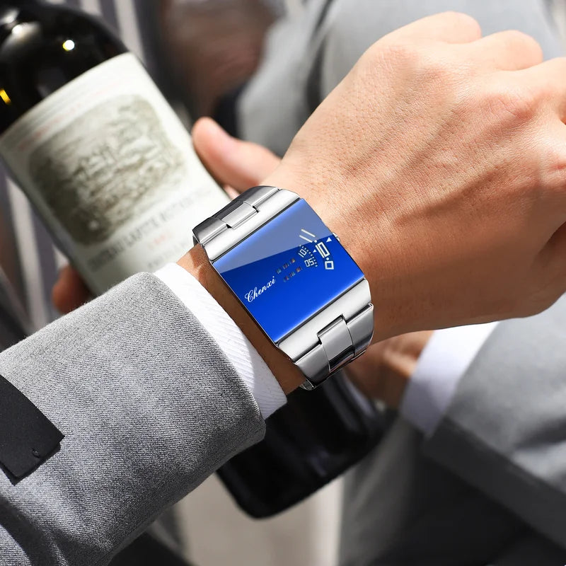 Men's Waterproof Stainless Steel Quartz Wristwatch - Sport & Fashion