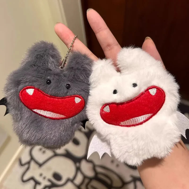 Halloween Demon Bat Plush Toy Keychain Bag Pendant - Festive Gift, Multiple Colors