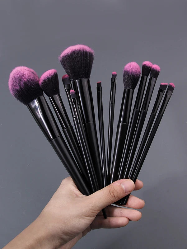 Professional Makeup Brush Set - 16 Soft Fluffy Cosmetic Brushes for Face & Eyes