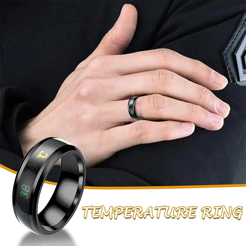 Smart Temperature Sensitive Ring Multifunctional Jewelry for Women & Men