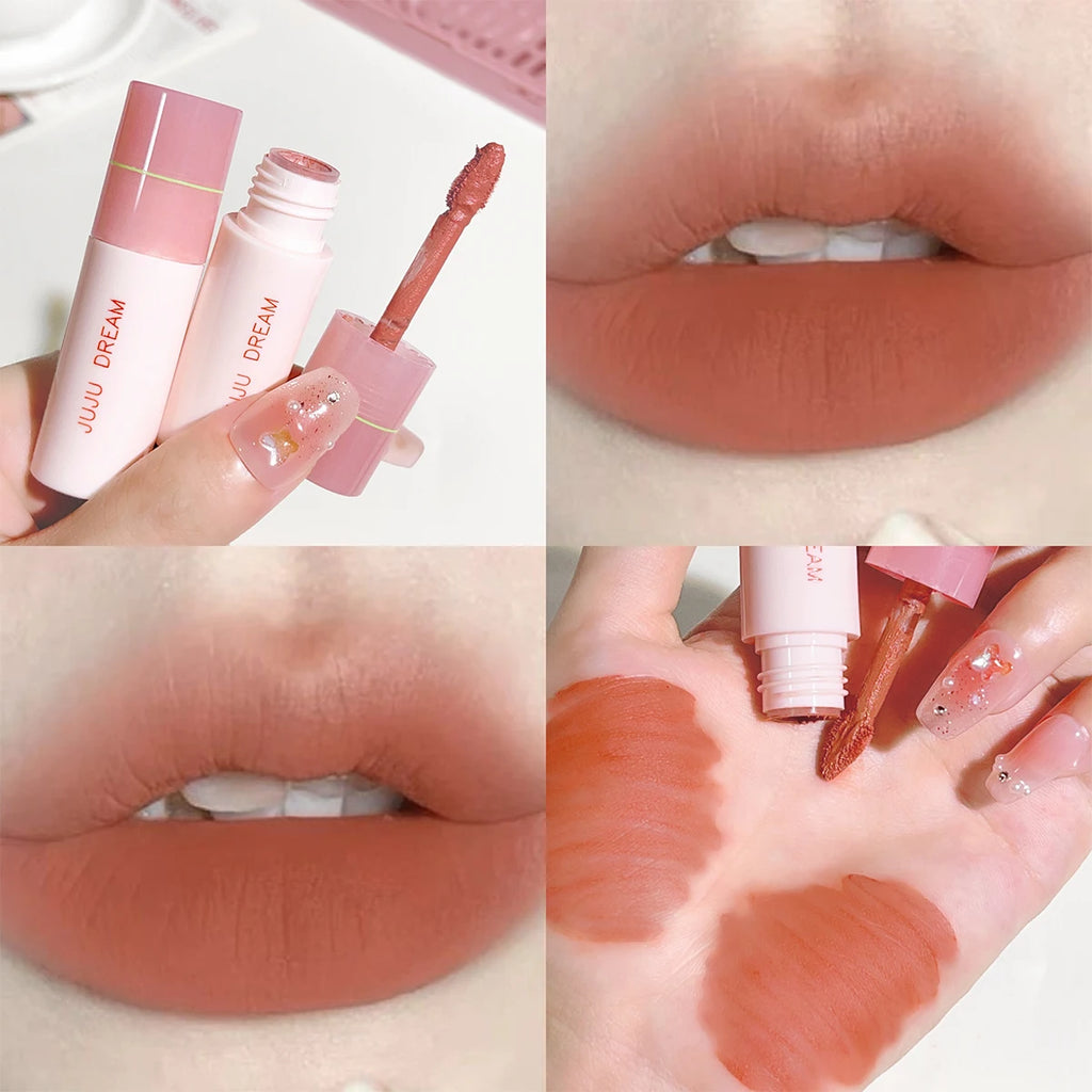 Velvet Matte Lip Gloss - Soft Mist, Long-Lasting, Lightweight Lipstick