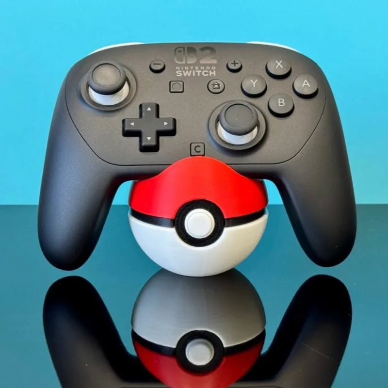3D Printed Pokémon Controller Stand Creative Design for Game Controllers Colorful Universal