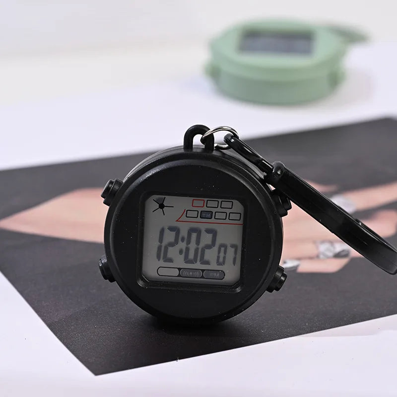 Mini Electronic Watch Night Light Alarm Clock for Backpack, Student Use