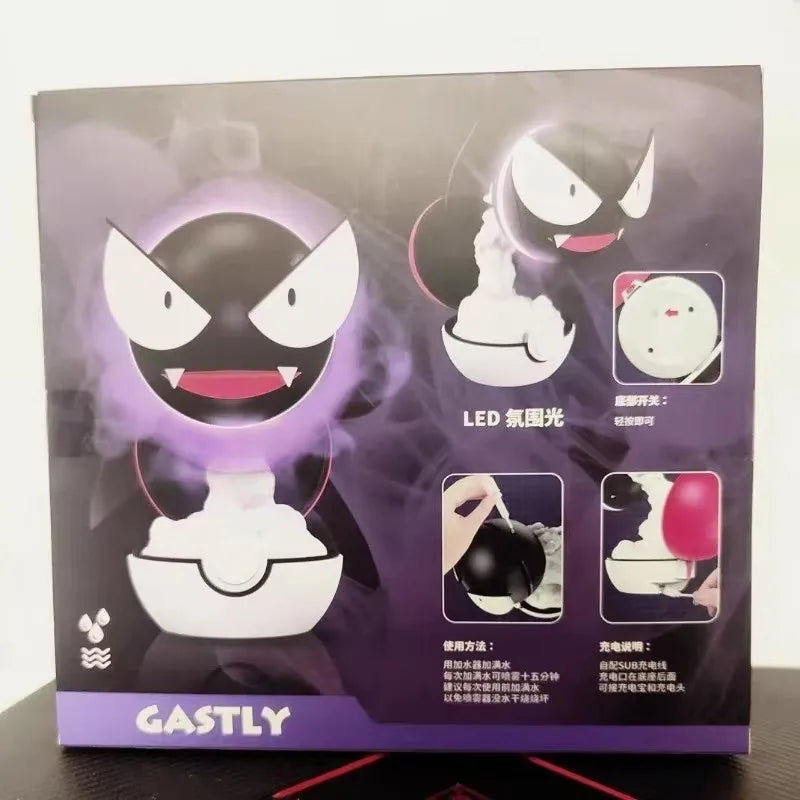Anime Gastly Humidifier with Water Replenishing Spray LED Lamp Desktop Air Purifier