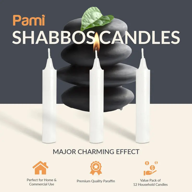 Mini Taper Candles 10-Pack - Holiday Christmas & Wedding Decor, Handmade Wax
