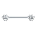 G23 Titanium Nipple Barbell Piercing Ring - Internally Threaded Body Jewelry