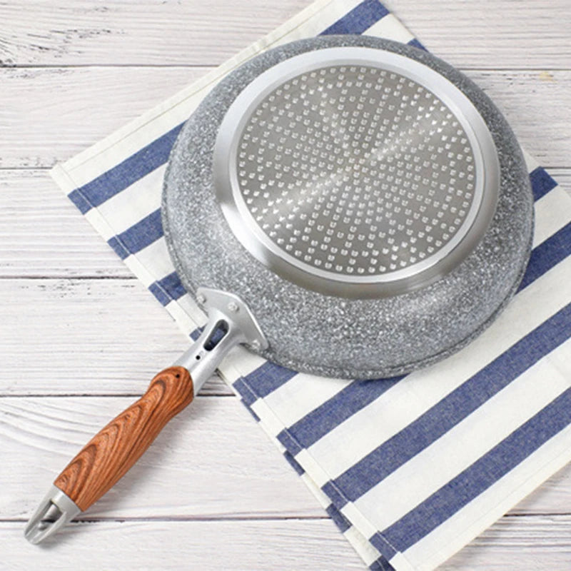 Non-Stick Ceramic Frying Pan Wok Skillet for Gas & Induction Cooking - Durable Stone Coating