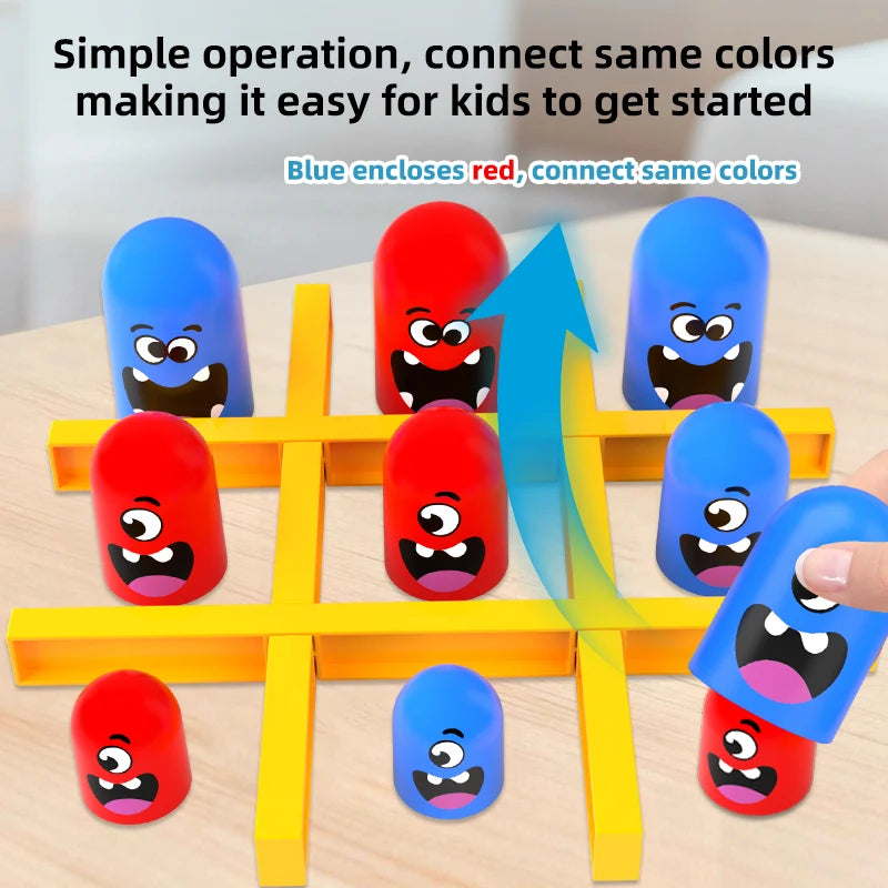 Stacking Cups Tic-Tac-Toe Game for Kids - Parent-Child Interactive Board Game