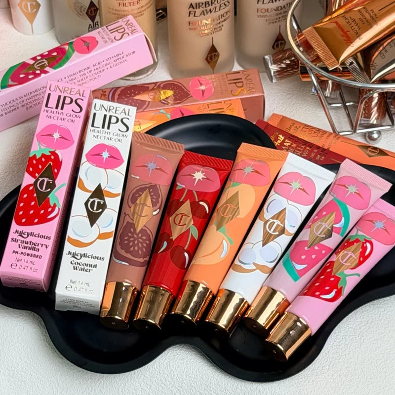 Hydrating Lip Gloss with Mirror Shine Cushiony Velvet Non-Sticky Long Wear Lip Lacquer