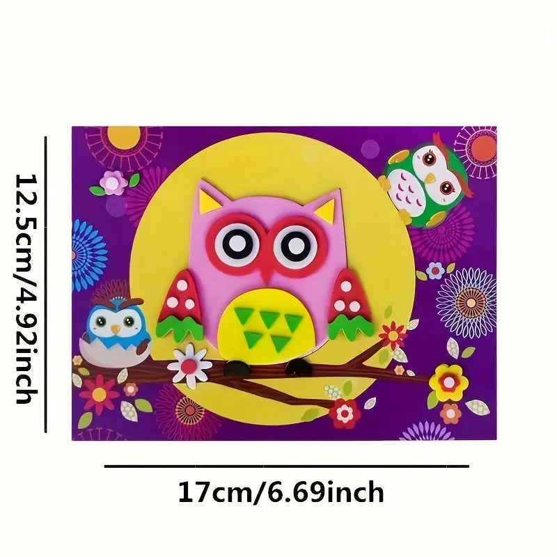 20 Pieces 3D Sticker Puzzle Set - Fun DIY Kids Activity for Halloween & Christmas