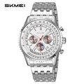 Luxury Men's Moon Phase Waterproof Chronograph Watch - Business Style