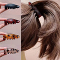 4 Pcs Small Vertical Banana Hair Clips for Women High Ponytail Twist Hairpins