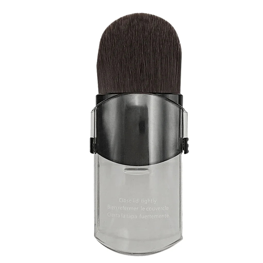 Mini Telescopic Makeup Brush Set for Travel - Nylon Bristles & ABS Handle