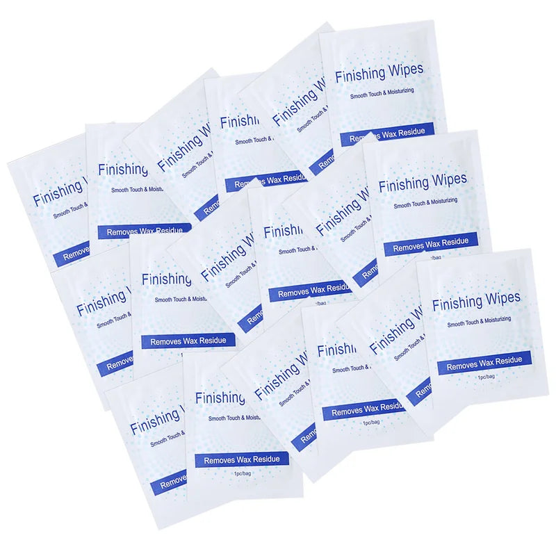 Hair Removal Wax Residue Cleaning Wipes Pack of 50 for Body & Face