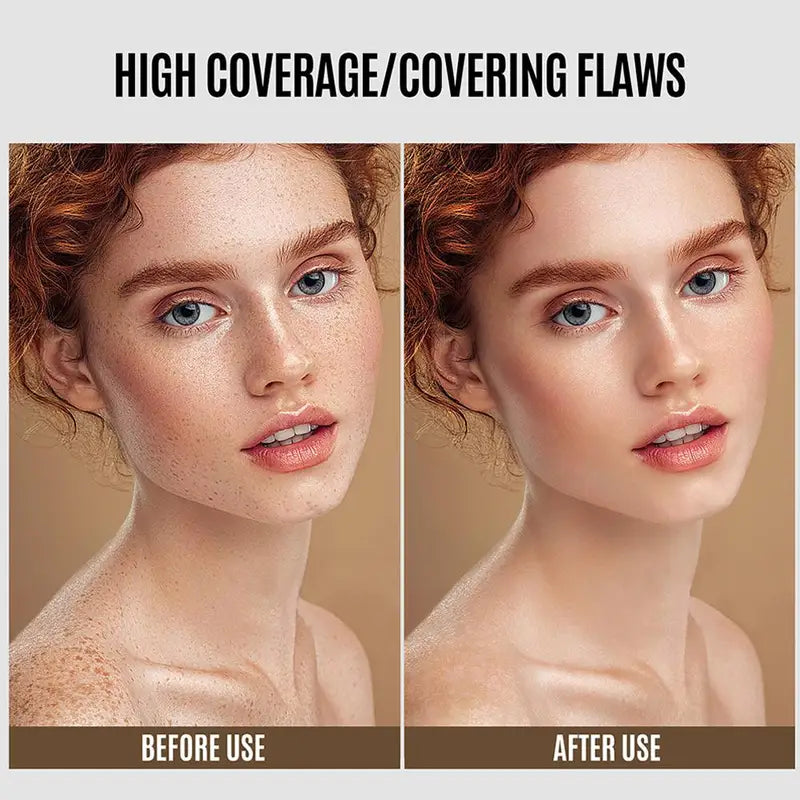 Long Lasting Matte Full Coverage Liquid Foundation - Natural Concealer Makeup
