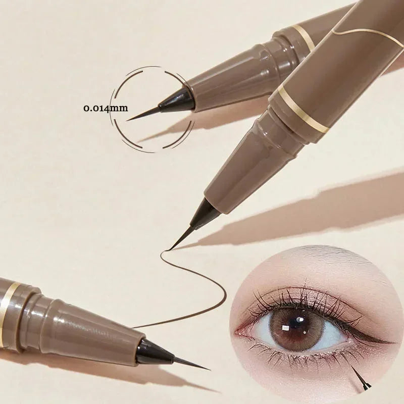 Waterproof Liquid Eyeliner Pen - Ultra-Thin, Long Lasting, Quick Dry, No Smudging