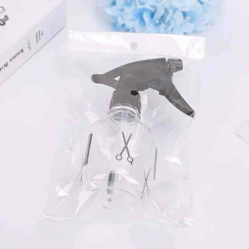250ml Hairdressing Spray Bottle for Salon & Hair Styling - Transparent Plastic