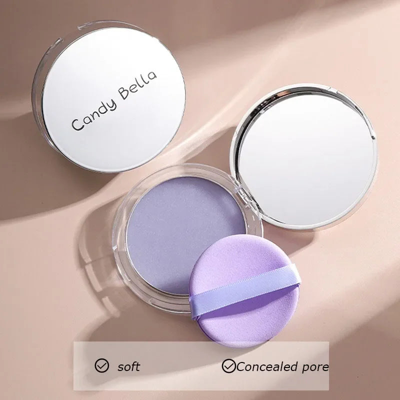 Matte Setting Powder Oil-Control Brightening Face Powder Compact Makeup