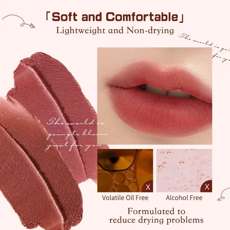 Long Lasting Velvet Lip Tint & Lip Gloss Set - Flower Knows Rococo Series