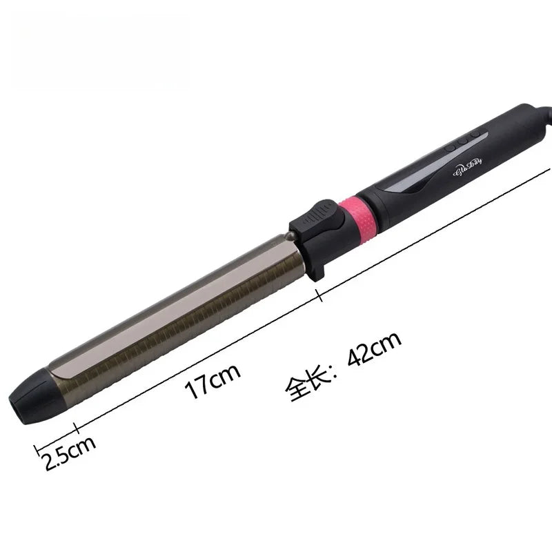 Professional 9mm Curling Iron for Short Hair, 360° Rotatable Hair Curler