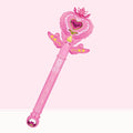 Glowing Princess Snow Wand Toy for Fairy Girls with Snowflake Light and Sound - Christmas Halloween Kids Cosplay
