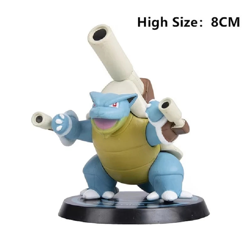 Pokemon Action Figures Set - Pikachu Charizard Blastoise Squirtle Bulbasaur Toy Collection, 6-7cm