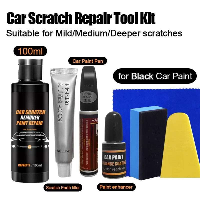 Car Scratch Remover Kit Auto Paint Repair Polishing & Swirl Removal Tools