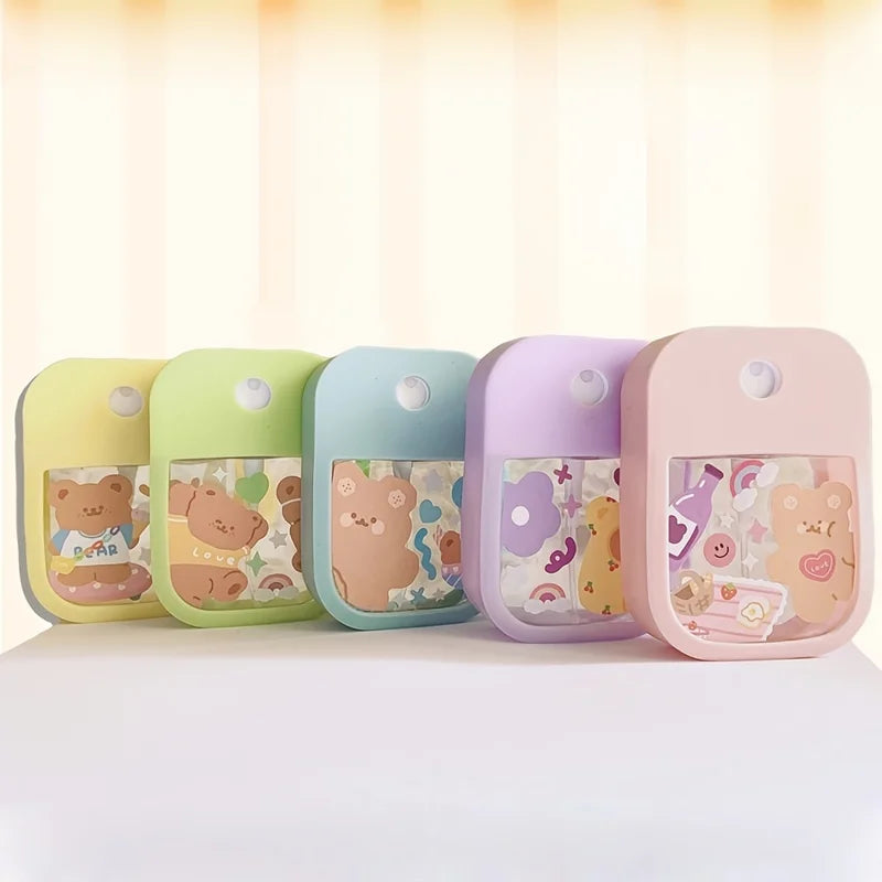 Mini 38ml Scented Hand Sanitizer Spray with Keychain - Travel Water Bottle