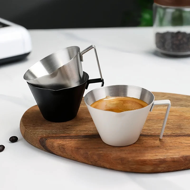 Stainless Steel Espresso Cup 100ml with Scale for Home & Cafe Use