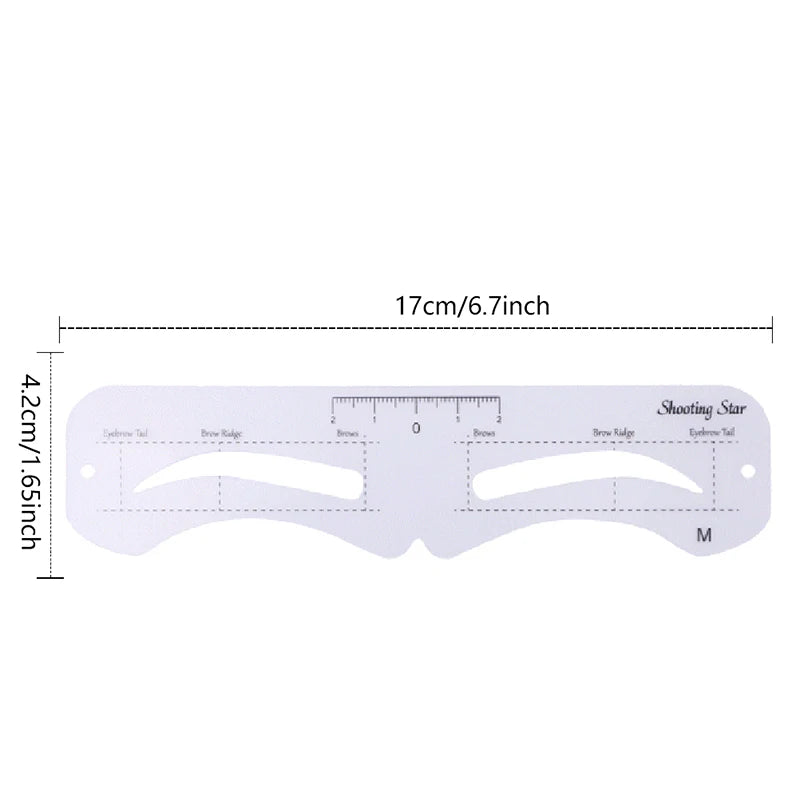 Reusable Eyebrow Shaping Templates Set - 6PCS Cosmetic Makeup Tools
