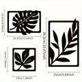 Minimalist Leaf Metal Wall Art - Modern Rustproof Iron Sculpture for Living Room & Home Decor