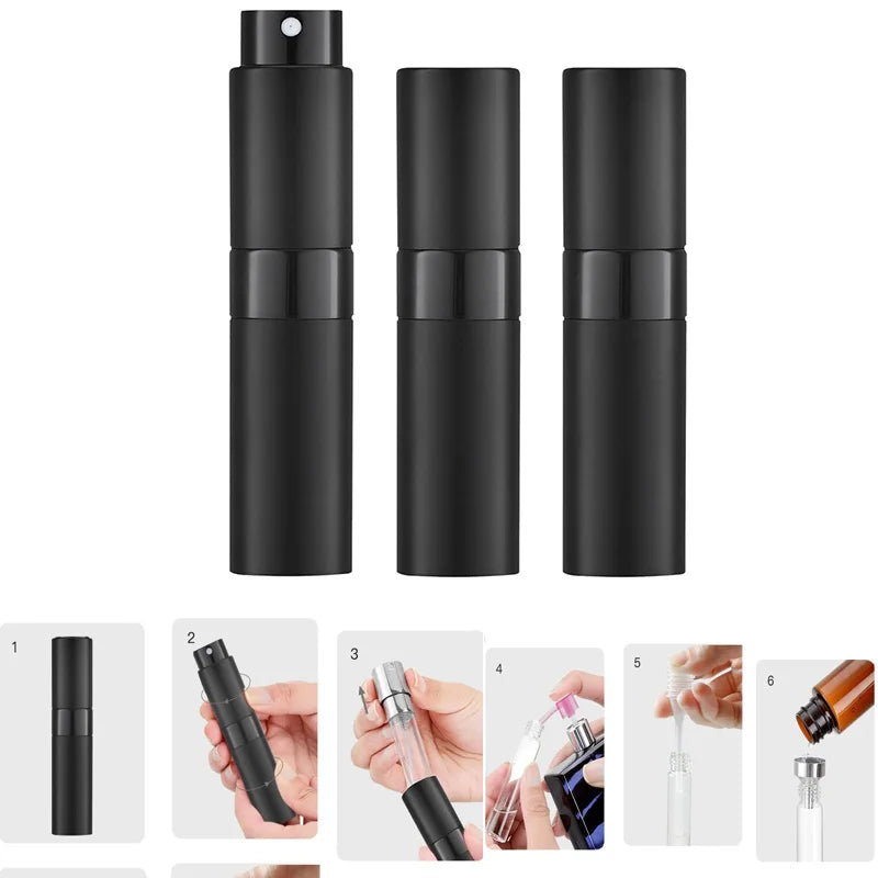 8ml Spray Bottle for Perfume Travel Dispenser Portable Cologne Refillable