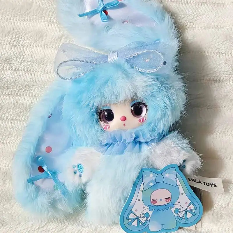 Rainbow Candy Bunny Series Blind Box Doll Keychain Toy Surprise Gift Set