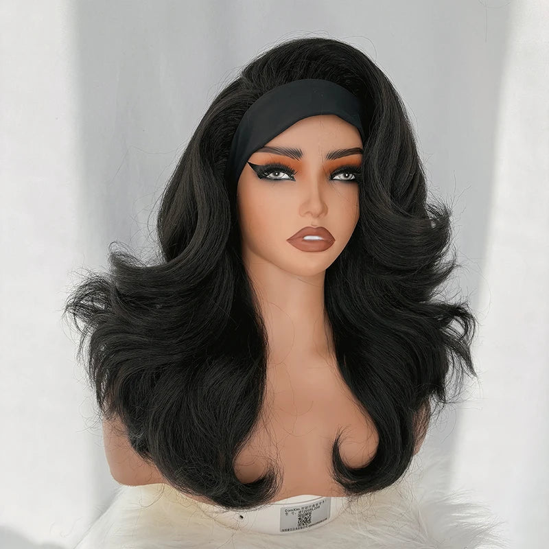 Synthetic Short Body Wave Wig 18 Inch Curly Yaki Hair for Women - Black & Color Variants