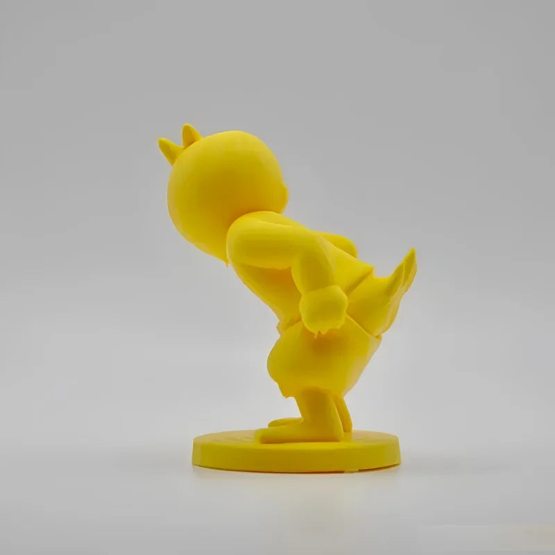 Cute 3D Printed Pants Wearing Irritable Duck Fantasy Bookend Ornament - Indoor Outdoor Decor