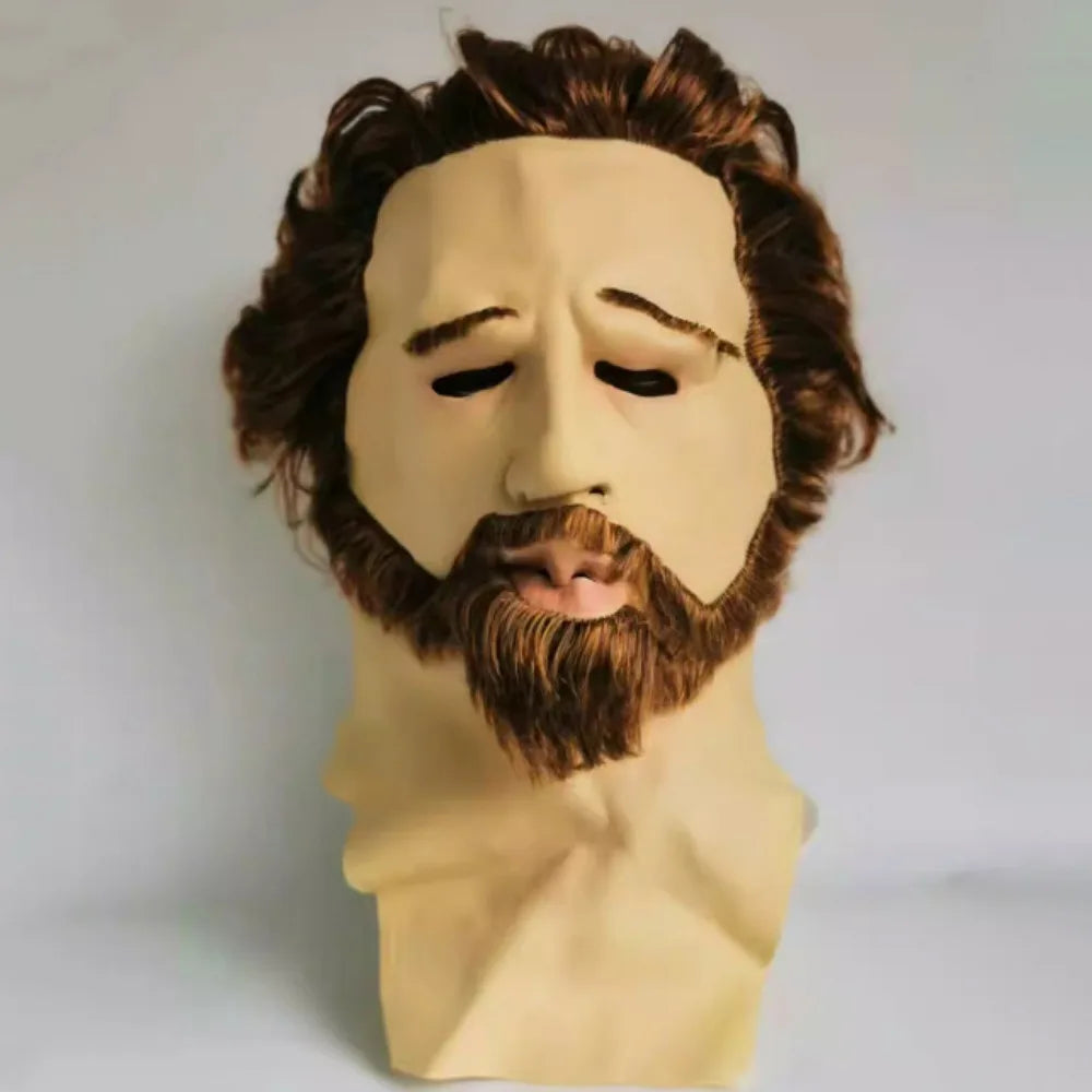 Masquerade Mask for Carnival Halloween Costume Party - Old Man Latex Headgear