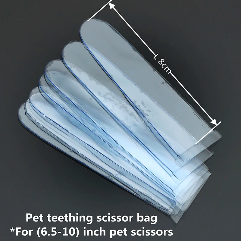 Hair Scissor Head Protectors Set - 100pcs PVC Covers for 6-10 Inch Hair & Pet Scissors