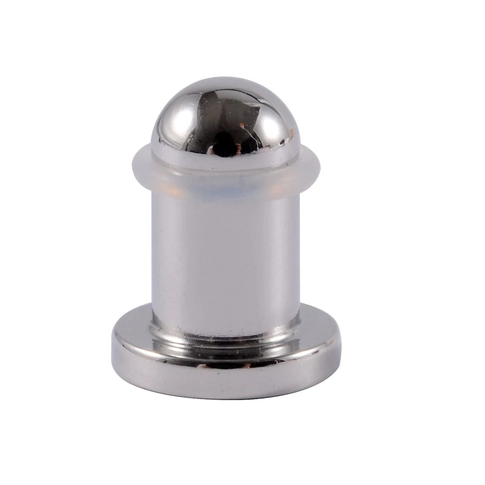 1/19pcs Surgical Steel Mirror Face Ear Plugs Tunnels Body Piercing Jewelry